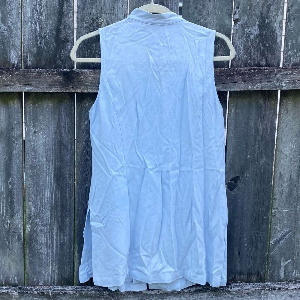 Hugo Buscati Light Blue Button Front Tunic | 10 - Picture 4 of 4